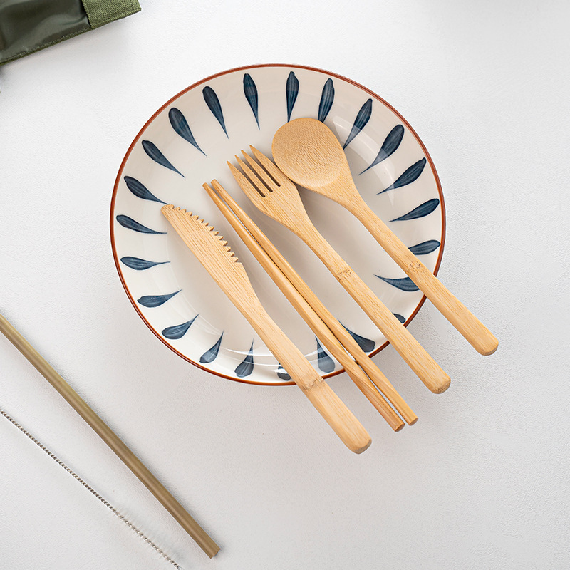 Bambus-Reisegeschirr, wiederve – Bamboo Cutlery Travel Bewertung und Preis